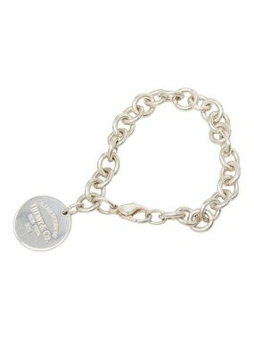 Tiffany & Co Return to Round Tag Chain Bracelet Silver